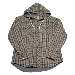 American Rag CIR Mens Medium Long‎ Sleeve Pearl Snap Hoodie